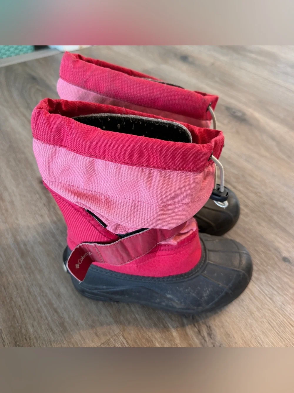 Columbia Red/Pink Kids Waterproof Snow Boots